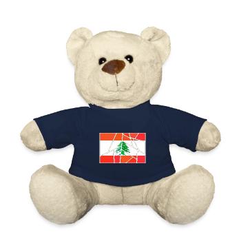 Gift for Lebanon - Teddy Bear - french navy - Front