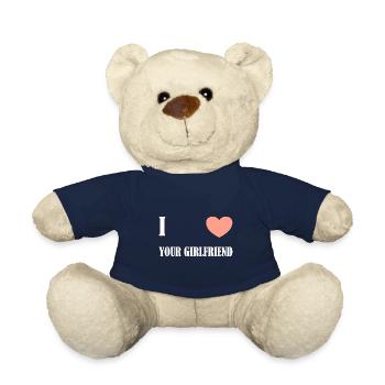 J’aime ta petite amie - Nounours - bleu marine - Devant