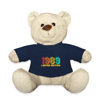 1989 born Born 1989 Gift Birthday - Teddy Bear - french navy - Front