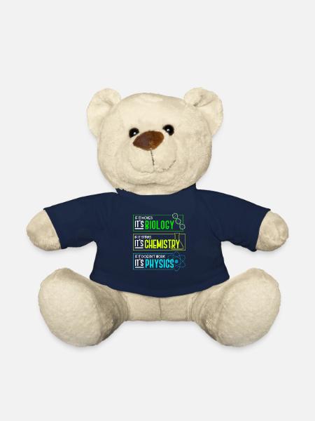 Biology - Chemistry - Physics Teacher Lesson Gift - Nounours - bleu marine