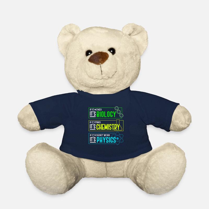 Biology - Chemistry - Physics Teacher Lesson Gift - Teddy Bear - french navy