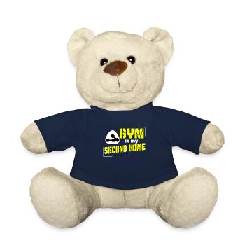 Gym is my Second Home Fitness Sportsmen Body Gift - Nounours - bleu marine - Devant