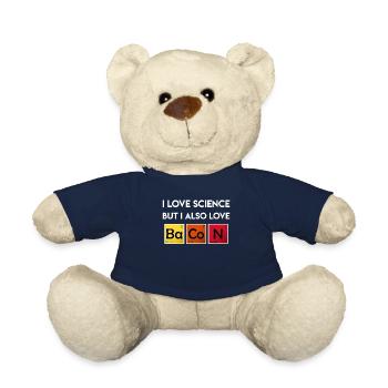 I love science Elements Bacon Periodic Table - Teddy Bear - french navy - Front