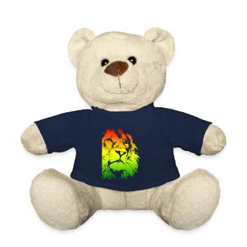 Lion's head - Teddy Bear - french navy - Front