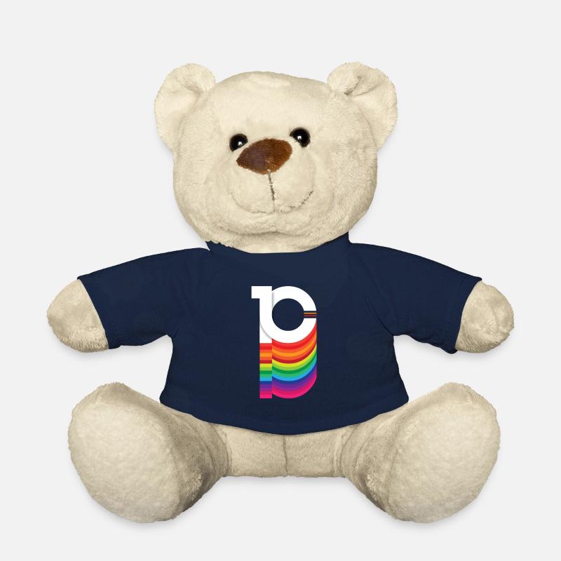 10 ans "anniversaire" - Nounours - bleu marine
