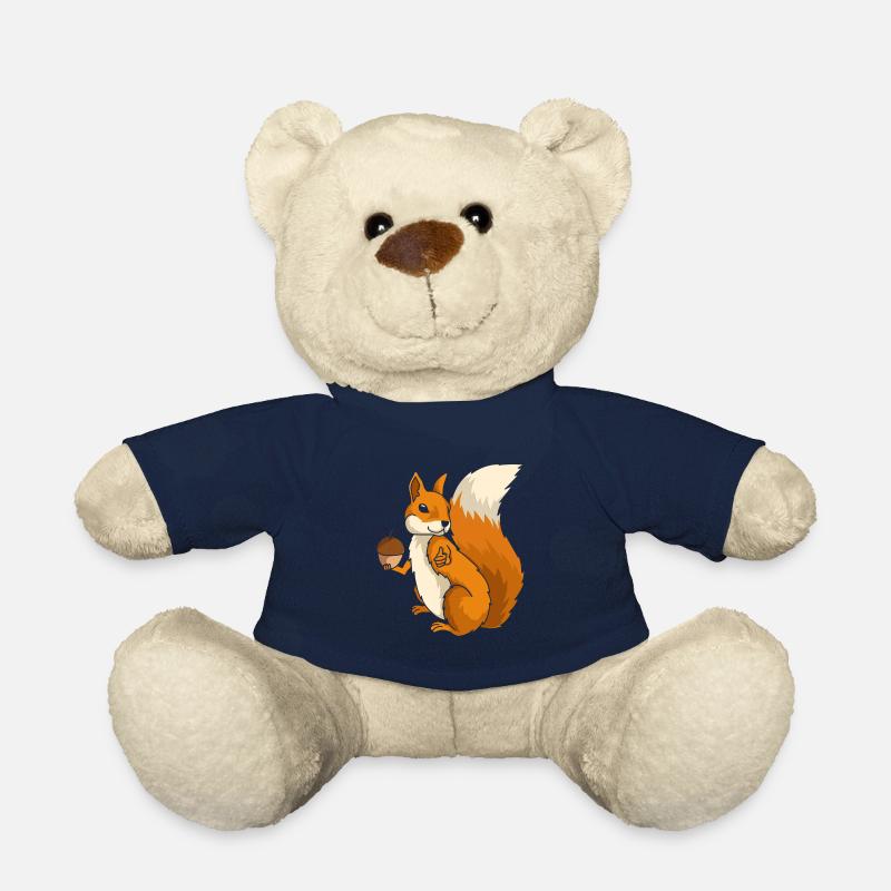 Squirrel Rodent Rodent Forest Dweller Gift - Teddy Bear - french navy