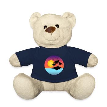 Beach - Teddy Bear - french navy - Front