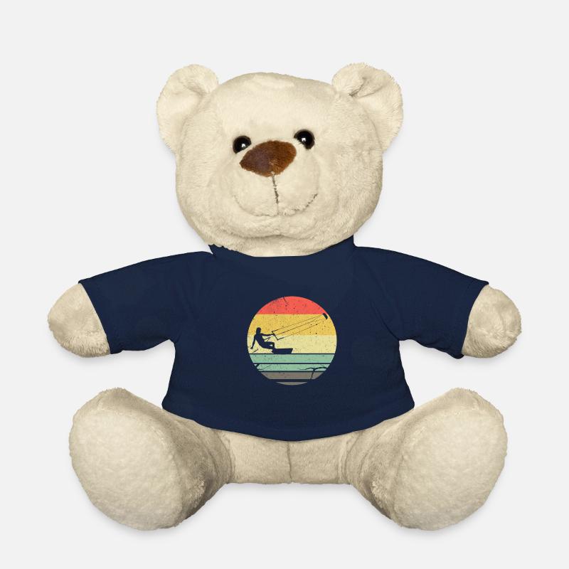 Kitesurfers Kiteboard Kite Kiteboarding Gift - Teddy Bear - french navy