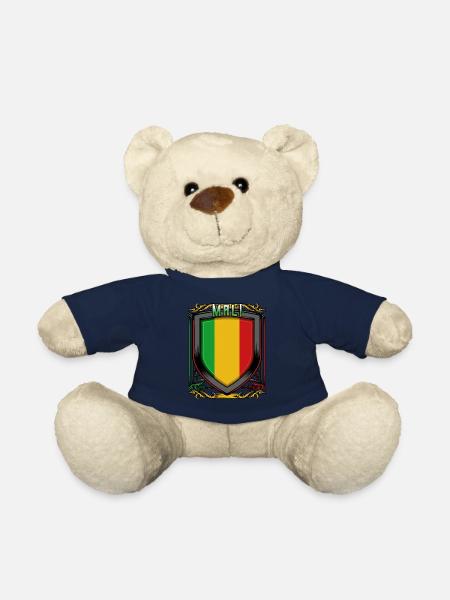 Blason malien République du Mali: idée cadeau Malier - Nounours - bleu marine