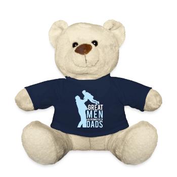 Les grands hommes sont promus papa - Nounours - bleu marine - Devant