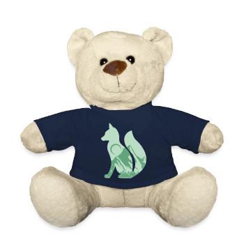 Der Fuchs Mit Berge Wandern Klettern Geschenk - Teddy - French Navy - Vorne