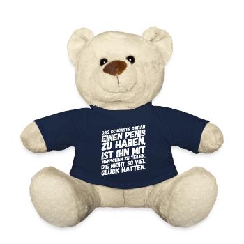 Provokation Sex Lustige Sprüche - Teddy - French Navy - Vorne