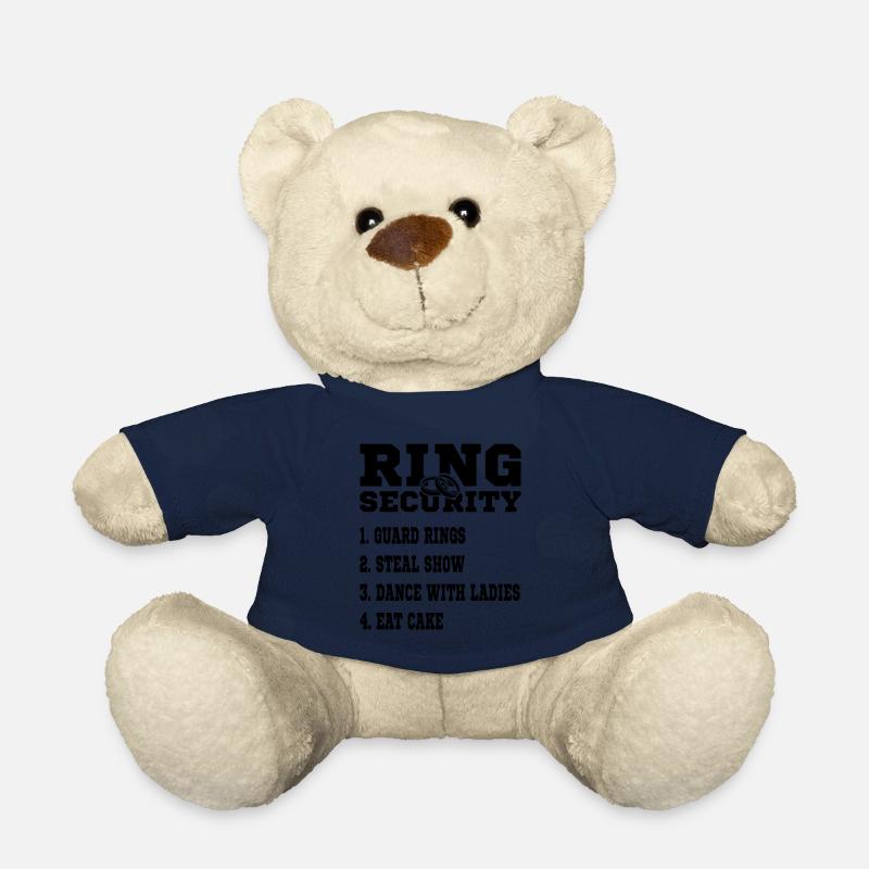 Ring Security Aufgaben Liste Hochzeitsgeschenke - Teddy - French Navy