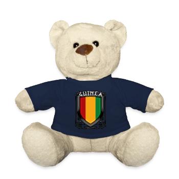 Armoiries guinéennes Une idée-cadeau de Guinée Conakry - Nounours - bleu marine - Devant
