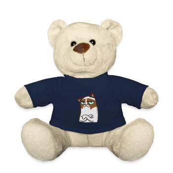 Traurige Katze Geschenk für Kinder und Erwachsene! - Teddy - French Navy - Vorne