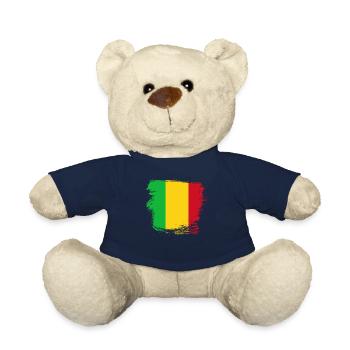 Mali Flag - Teddy Bear - french navy - Front