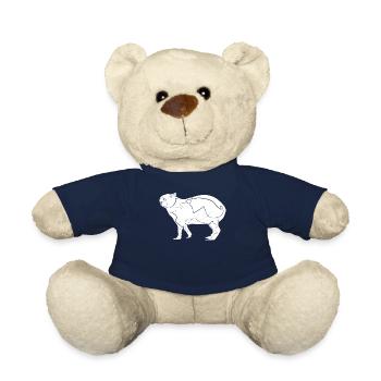 Capybara - Teddy Bear - french navy - Front