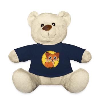 Fuchs Baby süße Tiere - Teddy - French Navy - Vorne