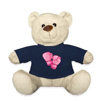 Boxing Fist Fight Pink Boxing Punch Gift - Teddy Bear - french navy - Front