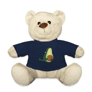 Funny Avocado Gift T-Shirt - Teddy Bear - french navy - Front
