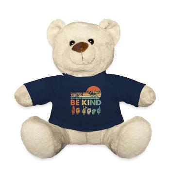 In A World Where You Can Be Anything Be Kid - Teddy Bear - french navy - Front