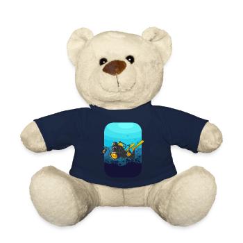 PHOTOGRAPHE SOUS-MARIN avec caméra cadeau plongée - Nounours - bleu marine - Devant