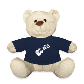 Rock rock RockRoll guitare cadeau de rocker - Nounours - bleu marine - Devant