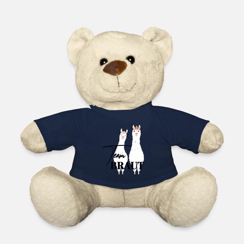 Team Braut Alpaca Lama Alpaka JGA Party Geschenk - Teddy - French Navy