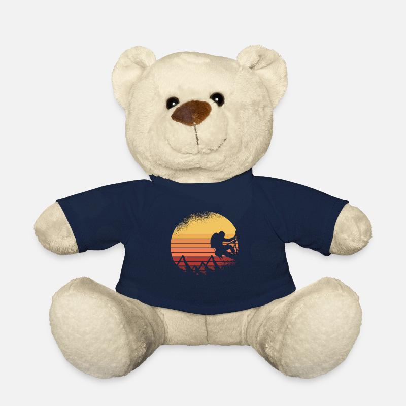 Retro Klettern Geschenk I Karabiner Kletterer - Teddy - French Navy