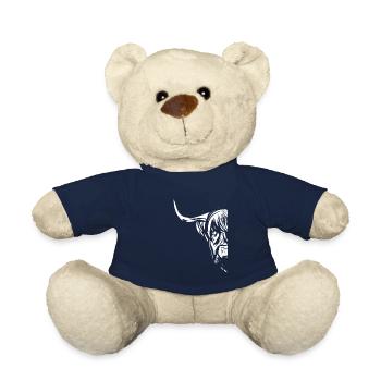 Great Highland Cattle farmer beef - Teddy Bear - french navy - Front