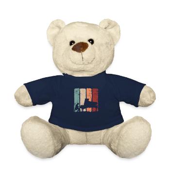 Pianist Piano Gift - Teddy Bear - french navy - Front