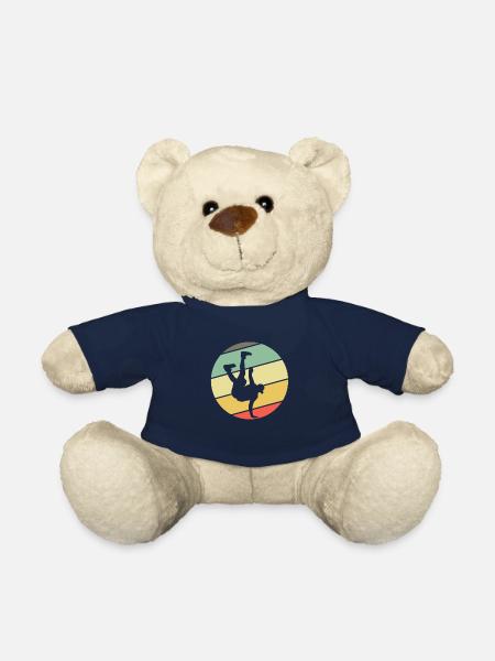 Retro Breakdancing Bboying Breakdancing - Teddy Bear - french navy