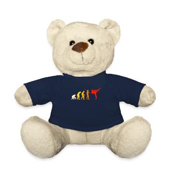 Karate Evolution T-Shirt Geschenk Judo - Teddy - French Navy - Vorne