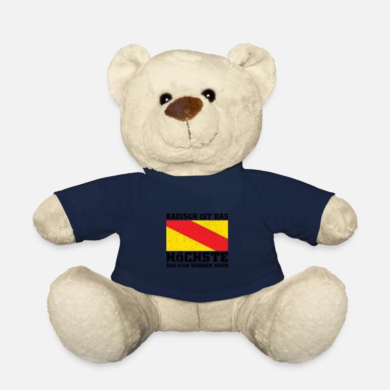 Badische Flagge | Badener Baden Badner Geschenke - Teddy - French Navy