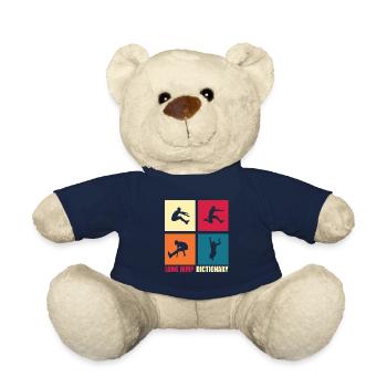 Weitsprung Lexikon Lustiges Geschenk - Teddy - French Navy - Vorne