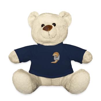 Schuppentier Geschenk Pangolin Tshirt Schuppentier - Teddy - French Navy - Vorne