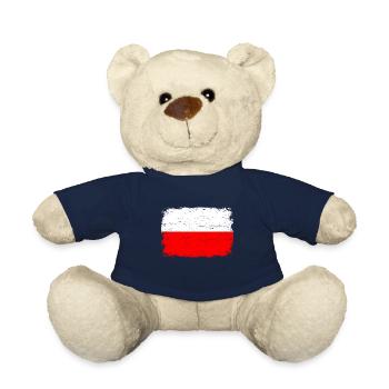 POLAND FLAG Gift Poland flag for POLSKA - Teddy Bear - french navy - Front