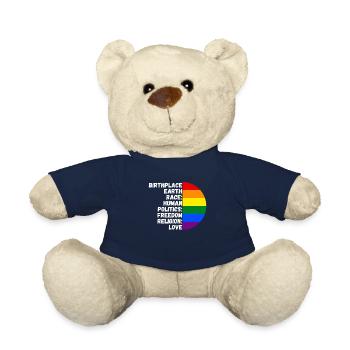 Geburtsort Religion Liebe Freiheit Leben Menschen - Teddy - French Navy - Vorne