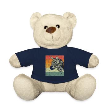 Zebra - Teddy Bear - french navy - Front