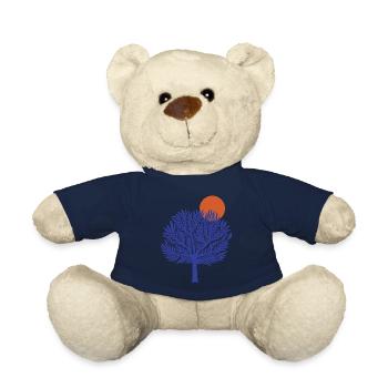 Baum des Lebens Yoga Retro Yoga Fan Yogalehrerin - Teddy - French Navy - Vorne