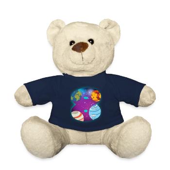 WELTRAUM 8 GEBURTSTAG 8 Jahre 8 Geburtstag - Teddy - French Navy - Vorne