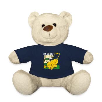 Lustiges Rasenmäher Rasen Mähen Gärtner Geschenk - Teddy - French Navy - Vorne