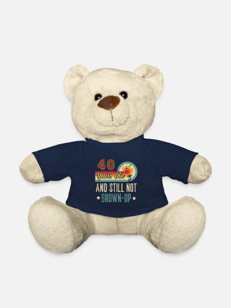 40. Geburtstag Geburtstagsgeschenk 40 Jahre - Teddybjørn - navy