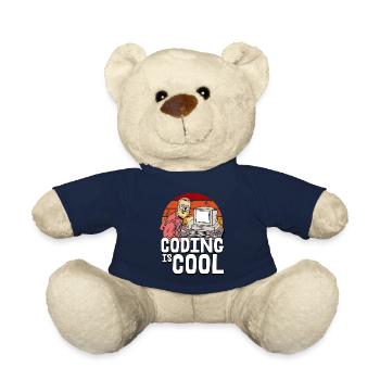 Programmeur Coder Développeur de logiciels - Nounours - bleu marine - Devant
