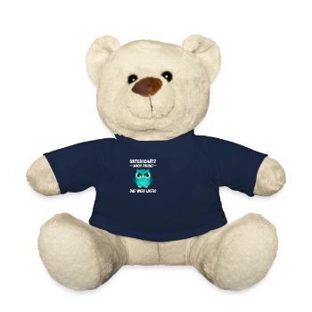 Lustiger Spruch Statement Sarkasmus Eulen Motiv - Teddy - French Navy - Vorne