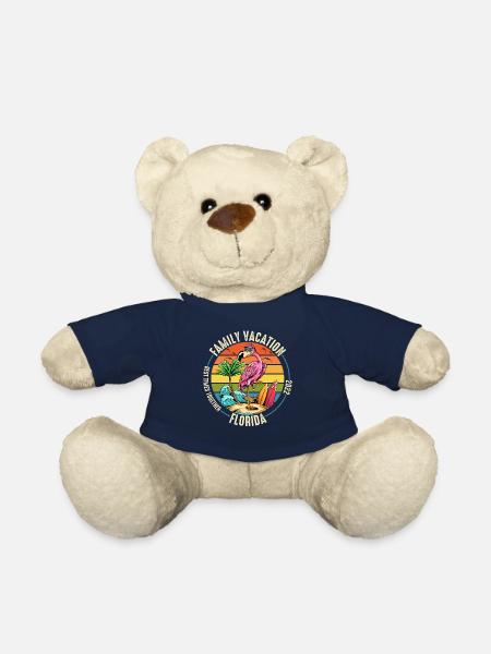 Family Vacation Best Times Together Flamingo - Teddy - French Navy
