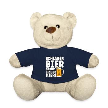 Schlagerparty Schlager Bier - Teddy - French Navy - Vorne