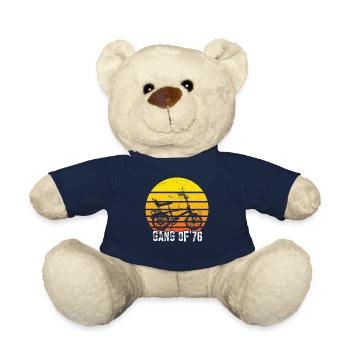 Bonanzarad Bonanza Bike Hipster Birthday 1976 - Teddy Bear - french navy - Front