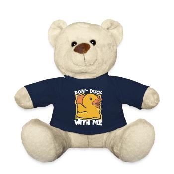 Gummienten Enten Badezimmer Gelbe Ente - Teddy - French Navy - Vorne