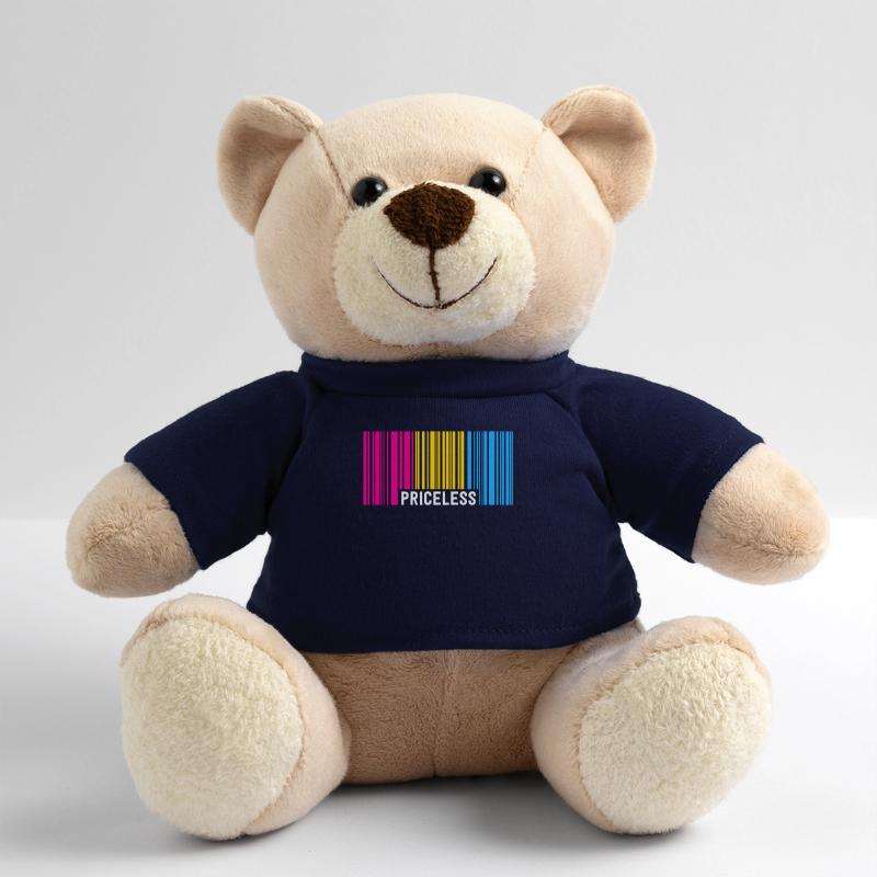 Priceless Pansexual Pride Barcode Subtle Pan Teddy Bear